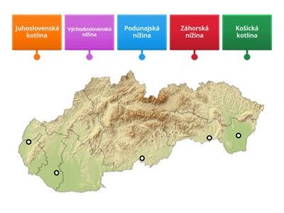 Mapa Východoslovenskej nížiny a jej poľnohospodárskych oblastí