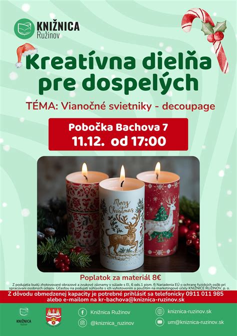 Kreatívna dielňa s vianočnými dekoráciami