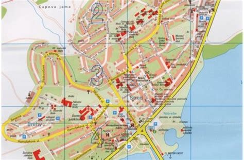 Mapa Námestova s vyznačeným umiestnením kvetinárstva