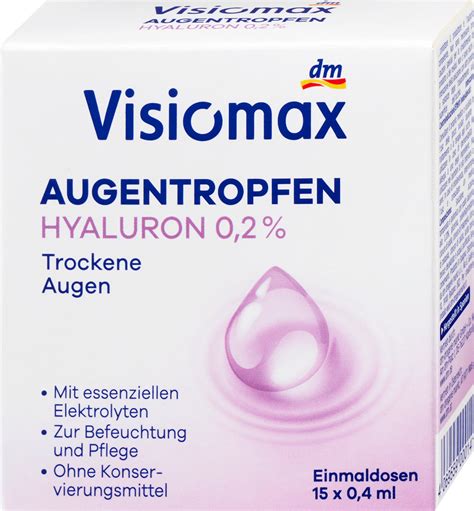 Očné kvapky s hyalurónovou kyselinou