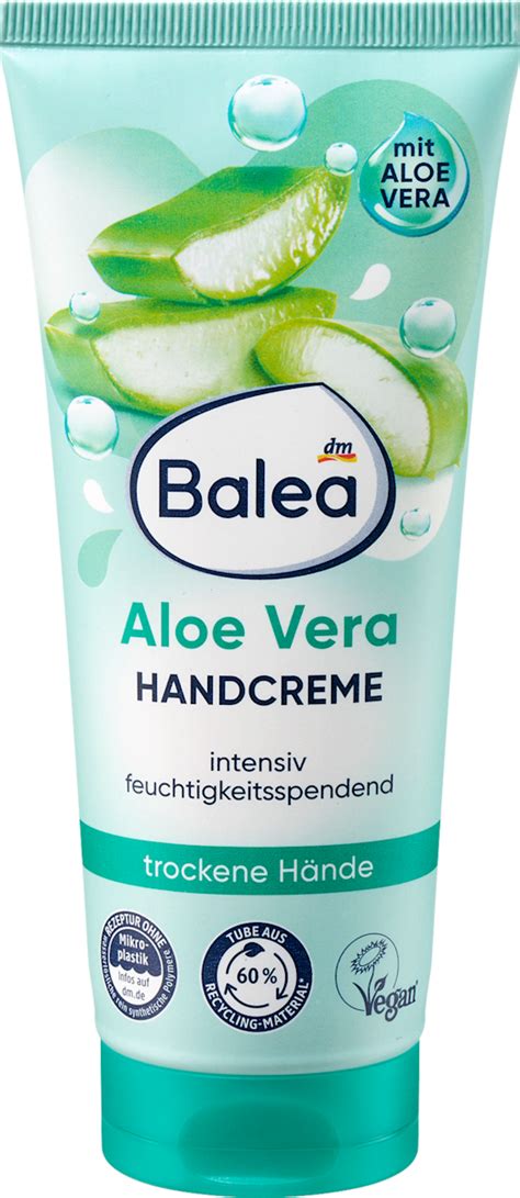 Rôzne produkty Balea vrátane spreja s aloe vera