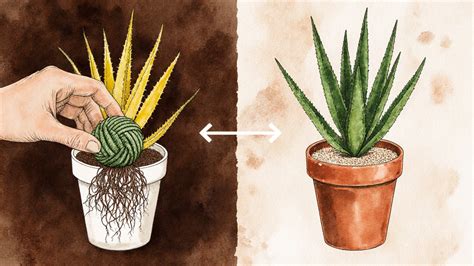 Schéma správneho zalievania a umiestnenia Aloe Vera v domácnosti