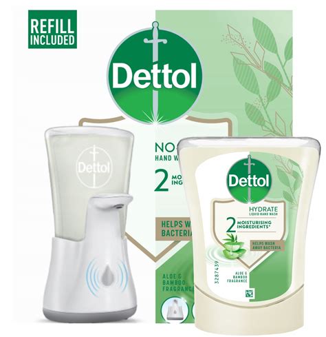 Schéma výmeny náplne v bezdotykovom dávkovači Dettol