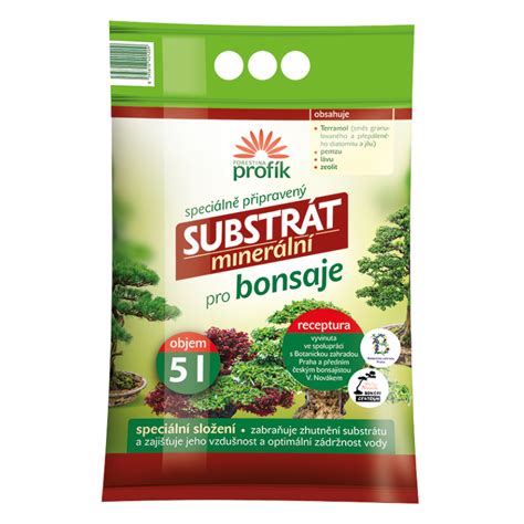 Substrát pre bonsaje