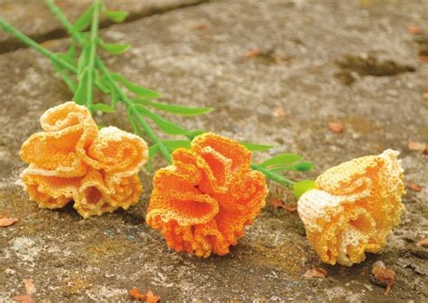 Háčkovaný kvet so špičatými okvetnými lístkami