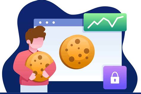 Ikony súborov cookie a prehliadačov symbolizujúce online sledovanie a ochranu dát