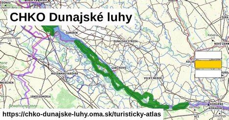 Mapa CHKO Dunajské luhy