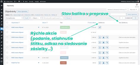 Prehľad objednávok zákazníka