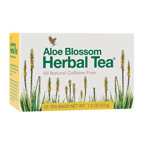 Pohár hotového Aloe Blossom Herbal Tea