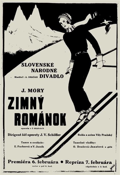 Plagát k operete Modrá ruža