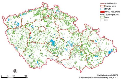 Mapa ochranných pásem ciest