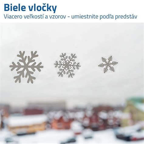 Transparentné PVA vločky na okne