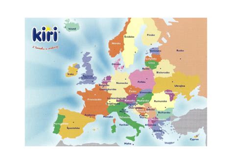 Mapa Európy s vyznačenými oblasťami pôvodu krušpánu