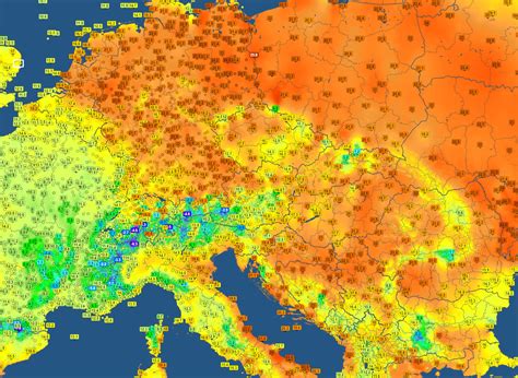 Teplotná mapa pre pestovanie orchideí