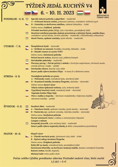 Výber špecialít z menu reštaurácie Orchidea