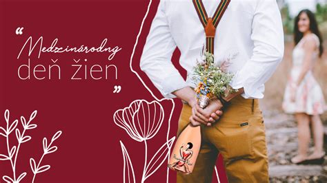 Žena držiaca kyticu kvetov k MDŽ