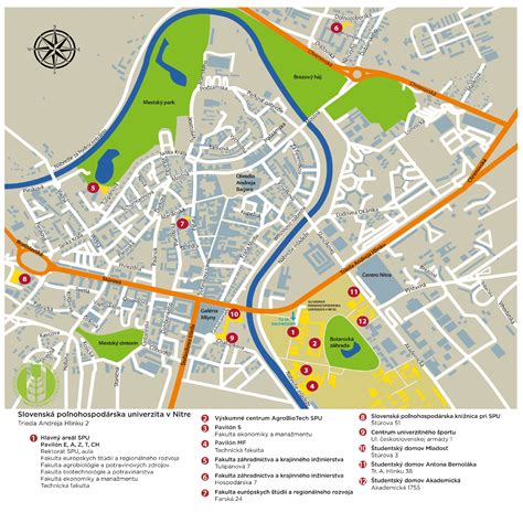 Mapa kvetinárstiev v regióne Nitra