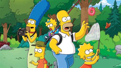 Ilustrácia hlavných postáv Simpsonovcov