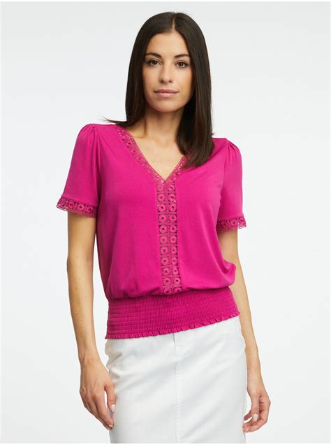 Dámska blúzka Plus Size fuchsia