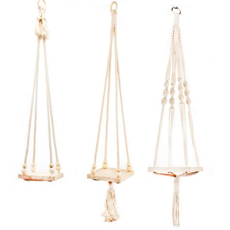 Technika macrame na držiaku kvetináča