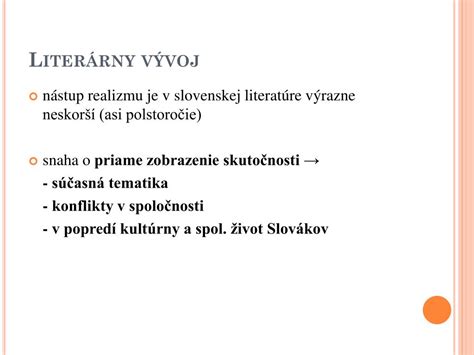 Porovnanie rôznych literárnych štýlov v slovenskej literatúre