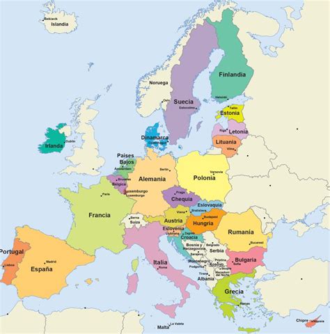 Mapa EÚ s vyznačenými hlavnými oblasťami pestovania ryže