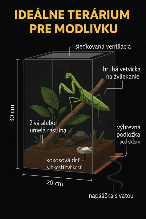 Terárium pre chov modlivky