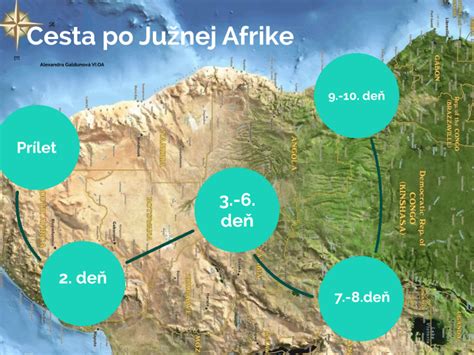 Mapa pôvodného výskytu kaly v Južnej Afrike