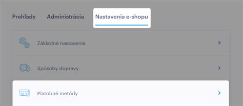 Platobné metódy v internetovom obchode