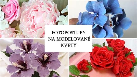 Rôzne typy cukrárskych pomôcok na modelovanie kvetov