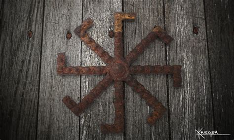 Slovanský ochranný symbol - Perúnova hviezda (svarga)