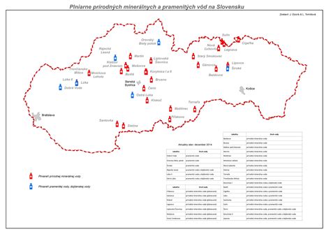 Mapa obľúbených kúpeľných destinácií na Slovensku