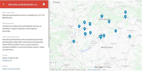 Mapa doručovacích oblastí a kuriérskych služieb