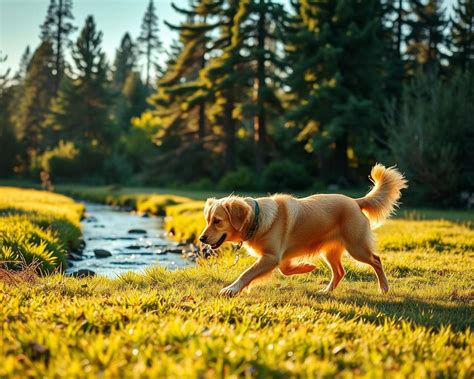 pes v prírode pri kvetoch