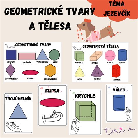 Geometrické tvary rozdelené na časti