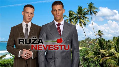 Moderátor Krištof Králik a ženíchovia relácie Ruža pre nevestu