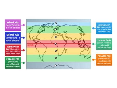 Mapa subtropického pásma Ázie