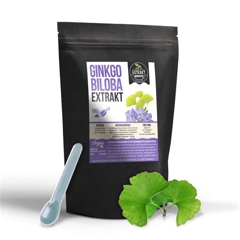Ginkgo biloba - listy a extrakt