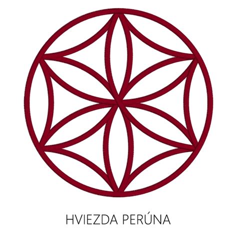 Perúnova hviezda - slovanský symbol Kvetu života