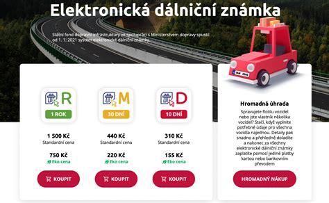 Infografika kategórií vozidiel a diaľničných známok