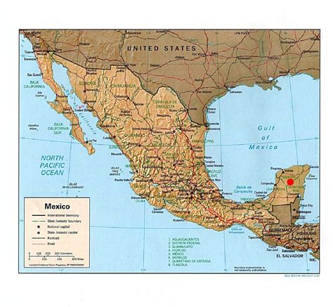 Mapa rozšírenia mečúňa mexického