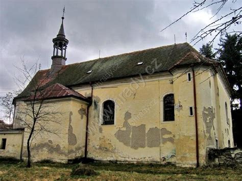 Historická mapa Hrachova s vyznačeným kostolom Narodenia Panny Márie