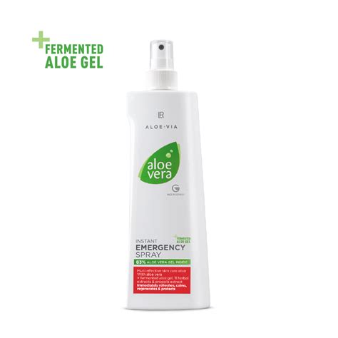 Infografika: Kľúčové zložky LR Aloe Vera Spreja prvej pomoci a ich prínosy
