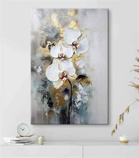 Viacdielny obraz orchidey v interiéri