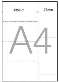 Rozloženie papierikov na formáte A4