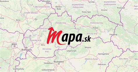 Mapa obce Biely Kostol