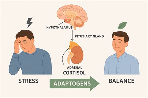Diagram vplyvu stresu na hypotalamus