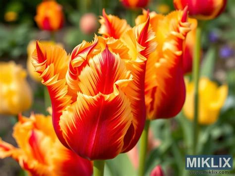 Tabuľka s rôznymi odrodami tulipánov a ich farbami
