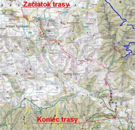 Mapa Spišského Štvrtku s označením kvetinárstiev