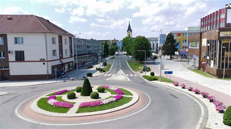 Mapa Vranova nad Topľou s vyznačenou ulicou M. R. Štefánika